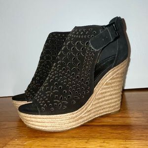 Marc Fisher Helda Cut-out Espadrille Wedge